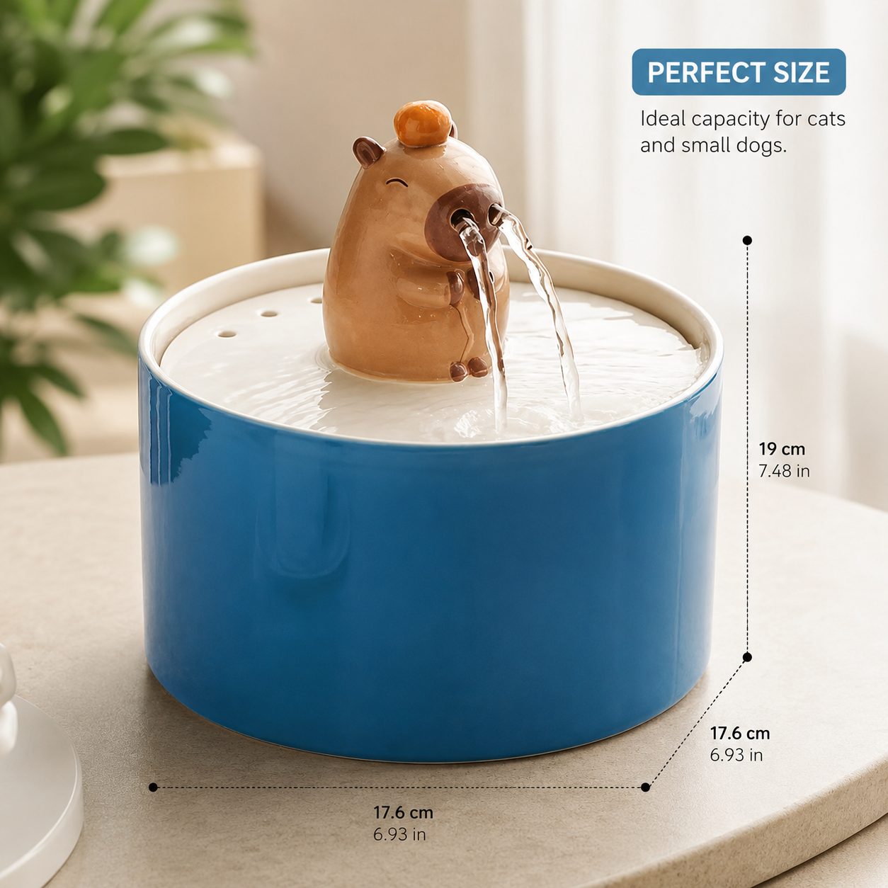 Cute Ceramic Pet Water Fountain