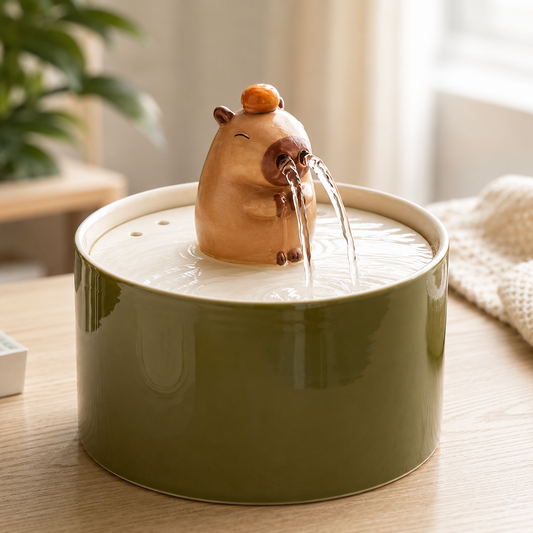 Cute Ceramic Pet Water Fountain