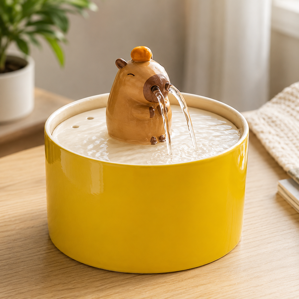 Cute Ceramic Pet Water Fountain