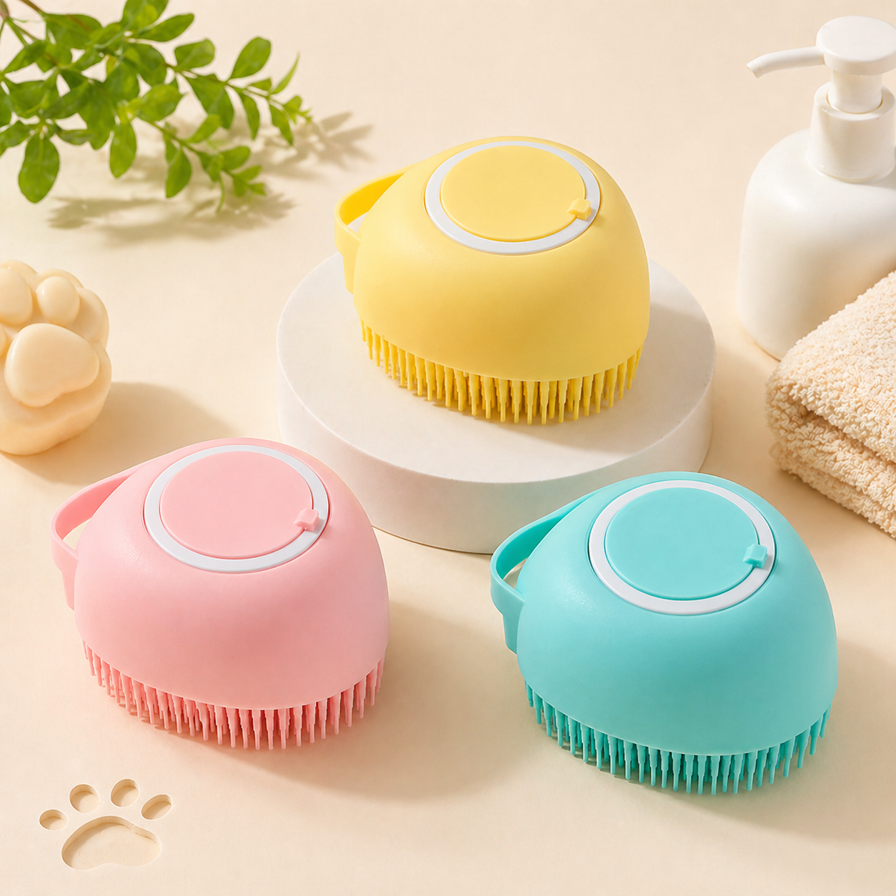 Silicone Bath Massage Brush