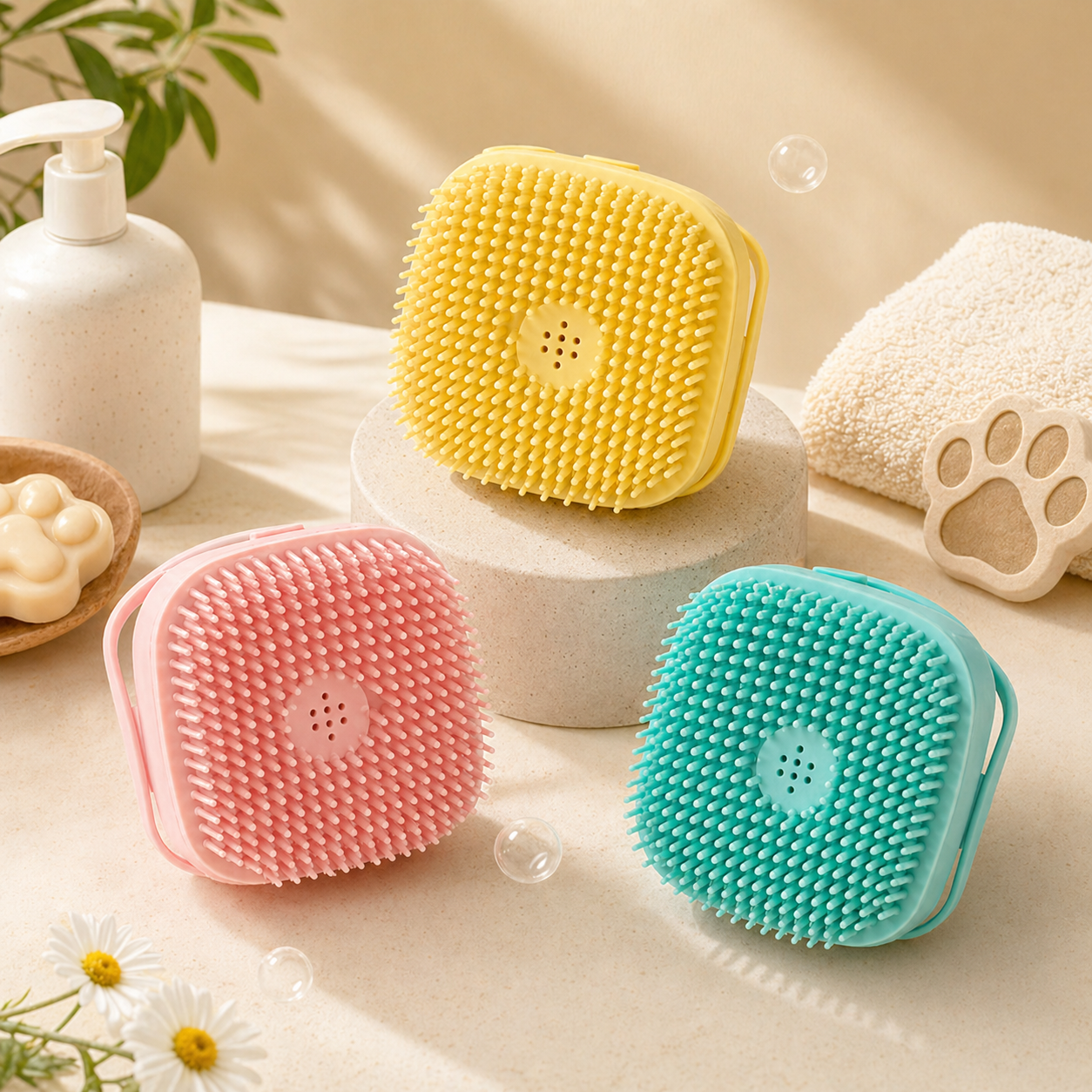 Silicone Bath Massage Brush
